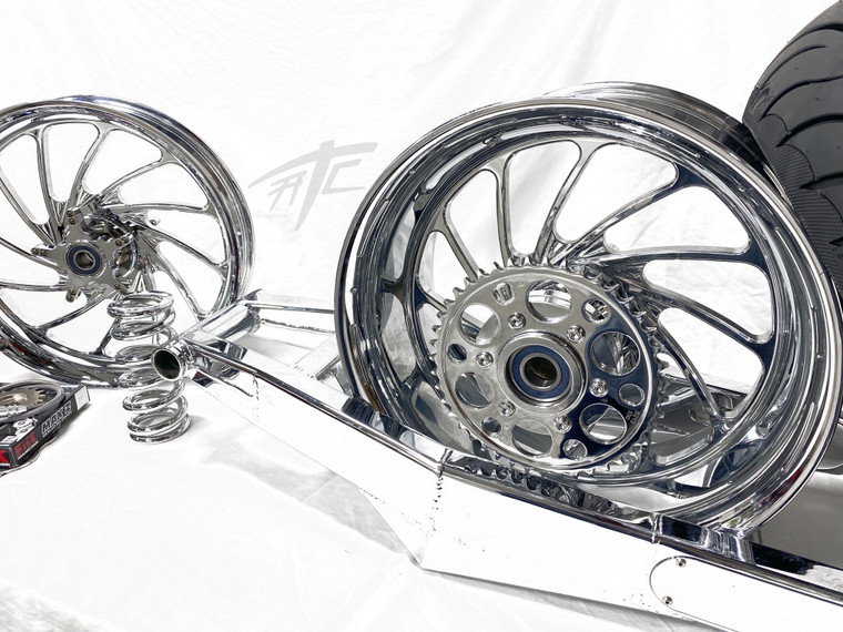 240 STEALTH FAT TIRE KIT CHROME ARM TURBO WHEELS 04-15 KAWASAKI