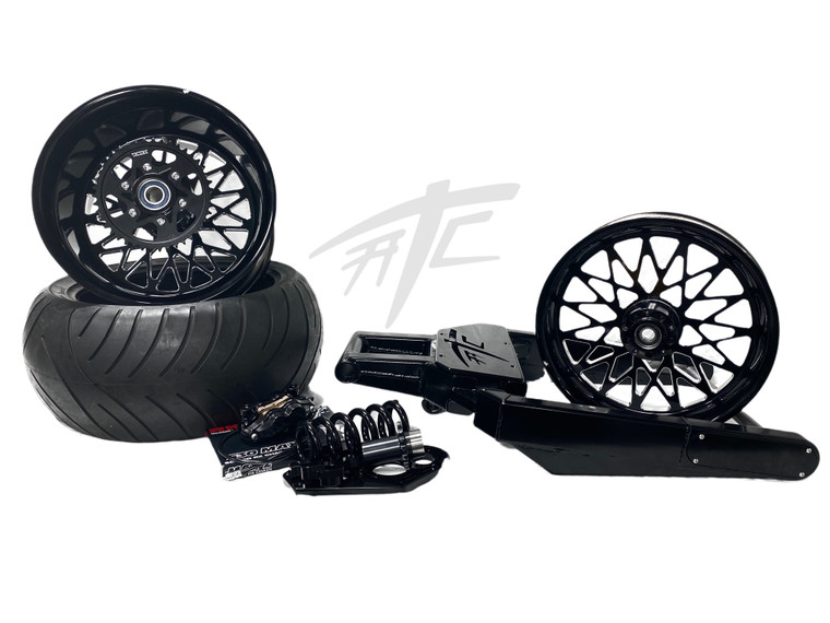 専用② KAWASAKI 330 OSD FAT TIRE KIT BLACK CONTRAST BANDIT WHEELS 00-05