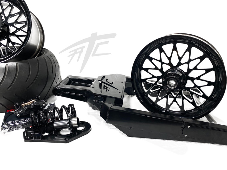 ろっく KAWASAKI 360 OSD FAT TIRE KIT BLACK CONTRAST BANDIT WHEELS 4-15