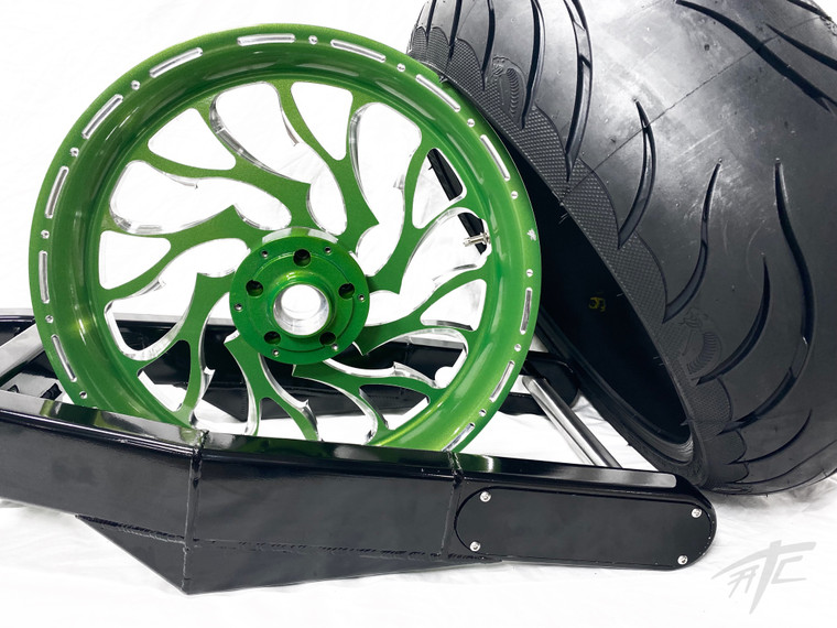ユー KAWASAKI 240 STEALTH FAT TIRE KIT ILLUSION GREEN HELLIAN