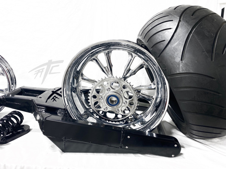 NINJA 300 OSD FAT TIRE KIT CHROME VANDETTA WHEELS 12-25 KAWASAKI
