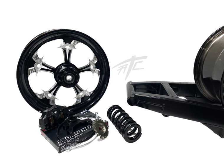 とと 240 FAT TIRE KIT BLACK CONTRAST STREET FIGHTER WHEELS 06-11