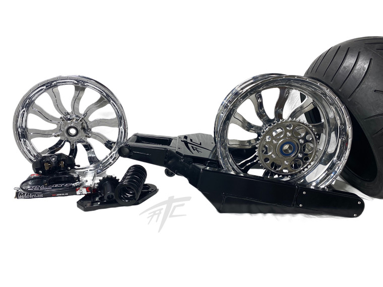 360 OSD FAT TIRE KIT CHROME INFERNO WHEELS 01-08 SUZUKI GSXR 1000