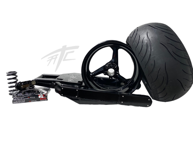 HAYABUSA 330 STEALTH FAT TIRE KIT BLACK REPLICA WHEEL 2013-2020 SUZUKI HAYABUSA