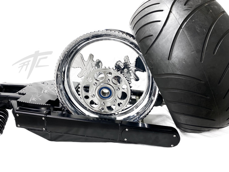 ののの 330 STEALTH FAT TIRE KIT CHROME KANJI WHEELS 12-20 KAWASAKI