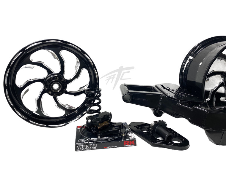 360 OSD FAT TIRE KIT BLACK CONTRAST SAMURAI WHEELS 06-11