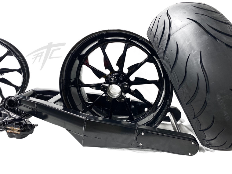 240 STEALTH FATTIRE KIT SOLID BLACK TORNADO WHEEL 06-11 KAWASAKI