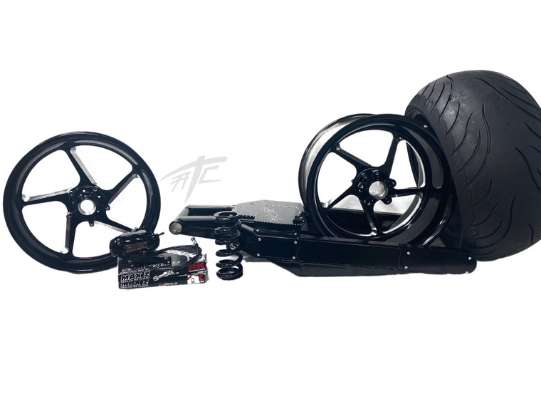 NINJA 300 OSD FAT TIRE KIT BLACK CONTRAST JEDI WHEELS 06-11