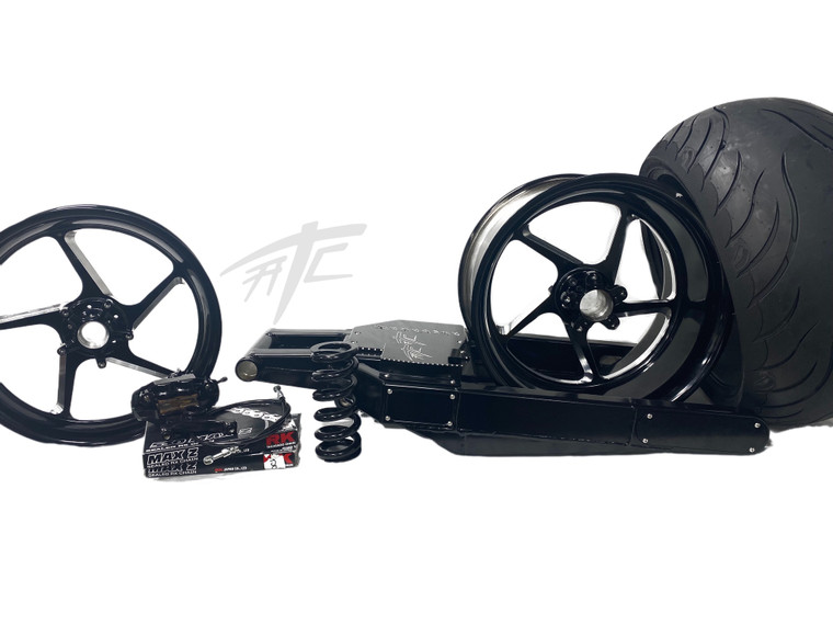 330 STEALTH FAT TIRE KIT BLACK CONTRAST JEDI WHEELS 12-20 KAWASAKI 