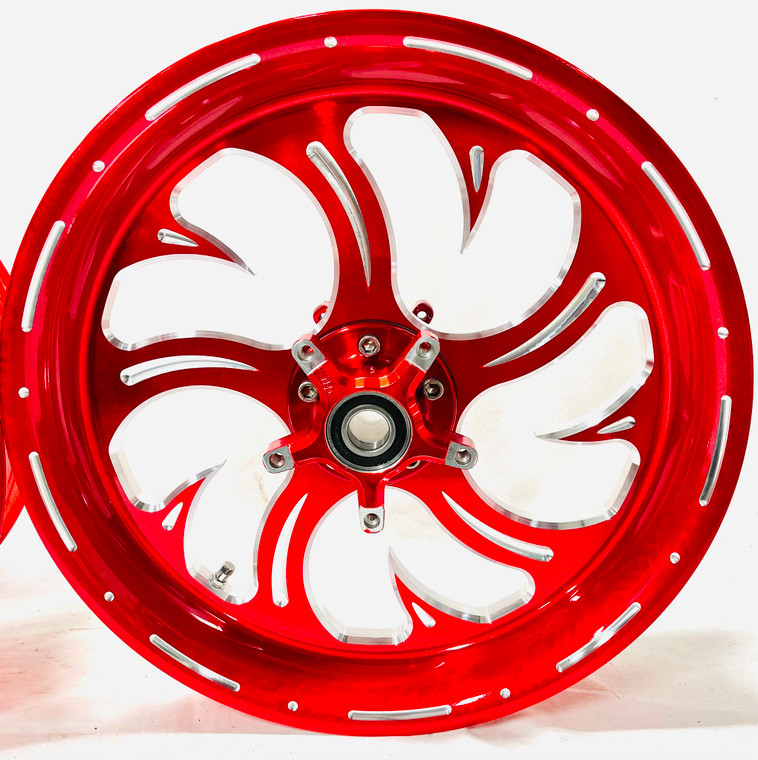 300 WILDER RED SHARK TOOTH WHEELS 12-22 KAWASAKI NINJA ZX-14R
