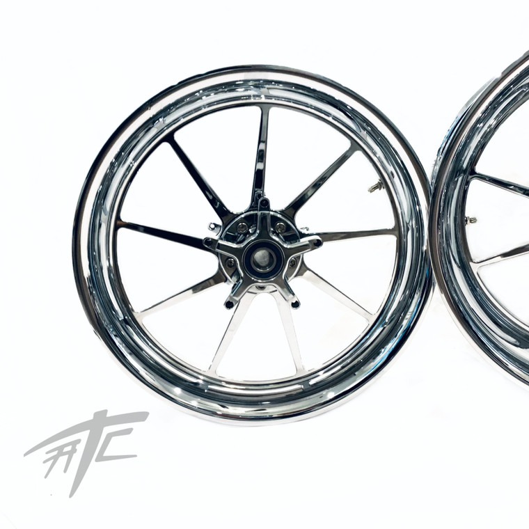 240 FAT TIRE KIT CHROME OMNI WHEELS BLACK STEALTH ARM 06-11