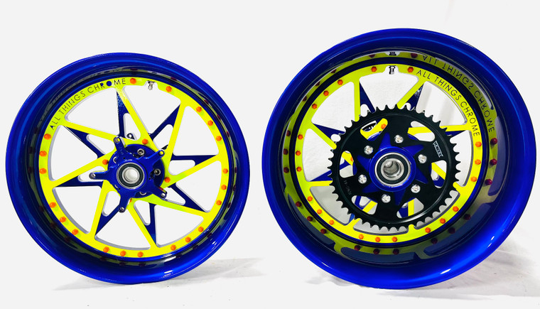 専用② 300 FAT TIRE PURPLE & NEON SWITCHBACK WHEELS 12-22 KAWASAKI NINJA