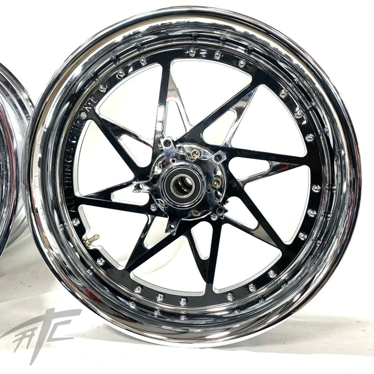 330 FATTIRE KT CHROME/BLK SWITCHBACK BLACK STEALTH 12-22 KAWASAKI