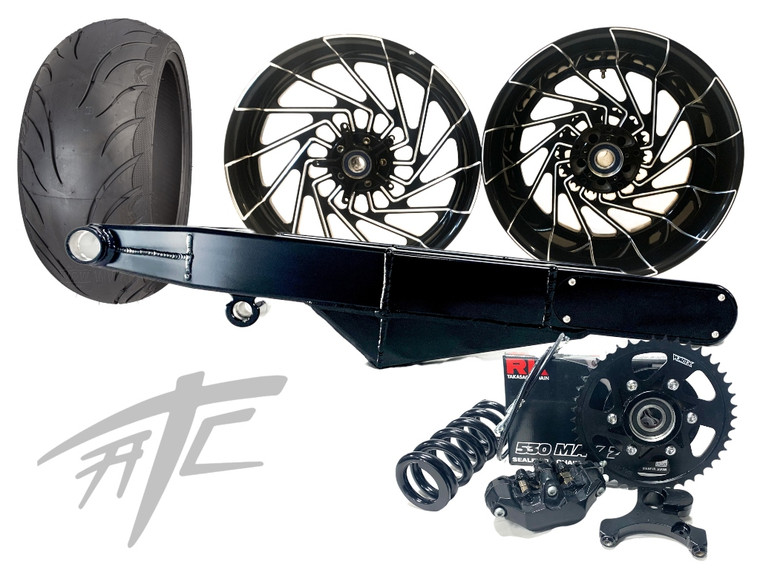、 240 FAT TIRE KIT BLACK CONTRAST MAYHEM WHEEL STEALTH 06-11