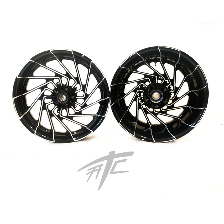 240 FAT TIRE KIT BLACK CONTRAST MAYHEM WHEEL STEALTH 06-11