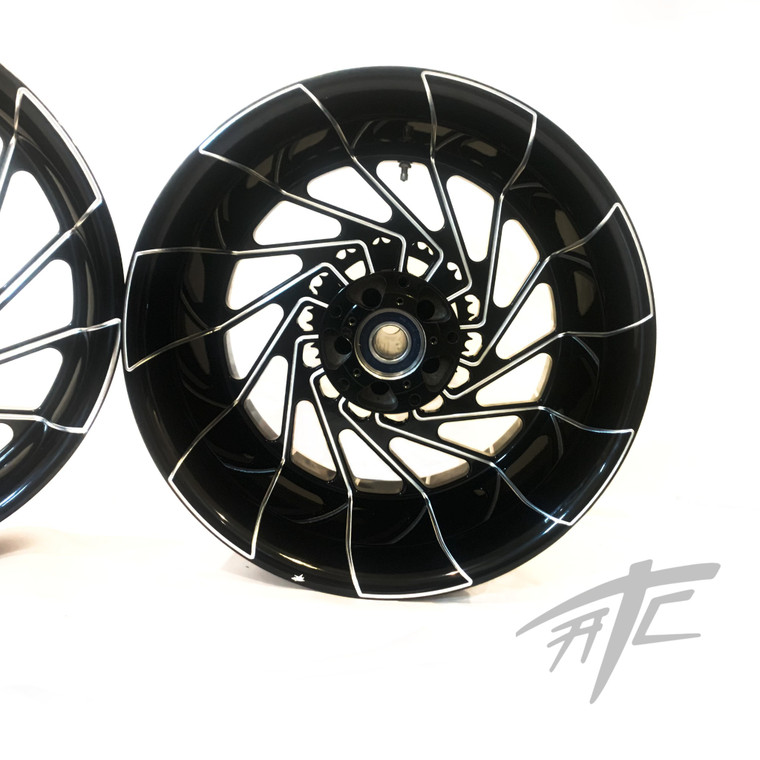 240 FAT TIRE KIT BLACK CONTRAST MAYHEM WHEEL STEALTH 06-11