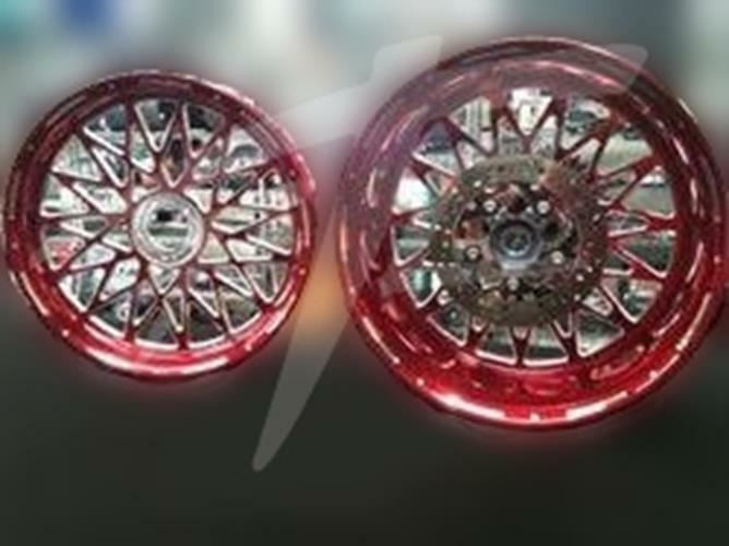 HAYABUSA STOCK SIZE RED CONTRAST CUT BANDIT WHEELS 13-20 SUZUKI HAYABUSA