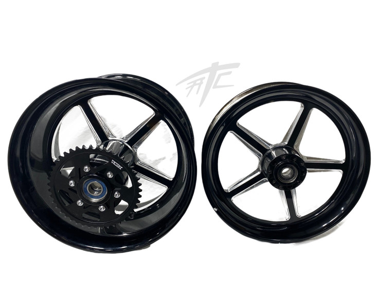 キャン 240 FAT TIRE BLACK CONTRAST ALL STAR WHEELS CHROME ARM 12-22