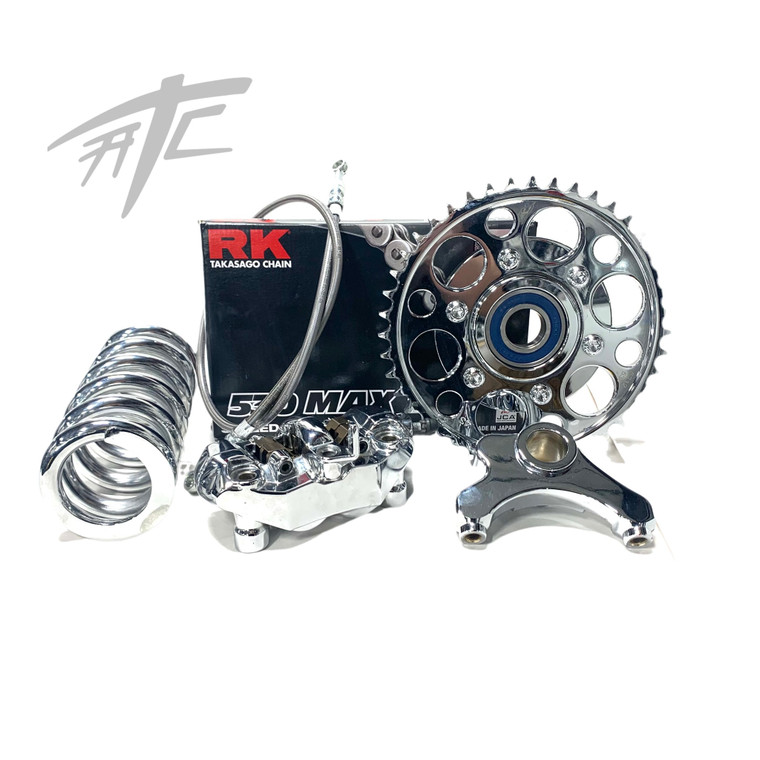 オーダーイメージ画像 240 FAT TIRE KIT CHROME STREET FIGHTER WHEELS BLACK ARM 06
