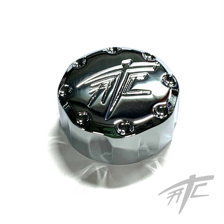 ZX14 CHROME DIAMOND CUT ATC CLUTCH RESERVOIR CAP 12-24 KAWASAKI