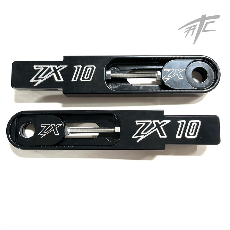 ZX10 BLACK SWINGARM EXTENSIONS & BRAKE LINE 3-9