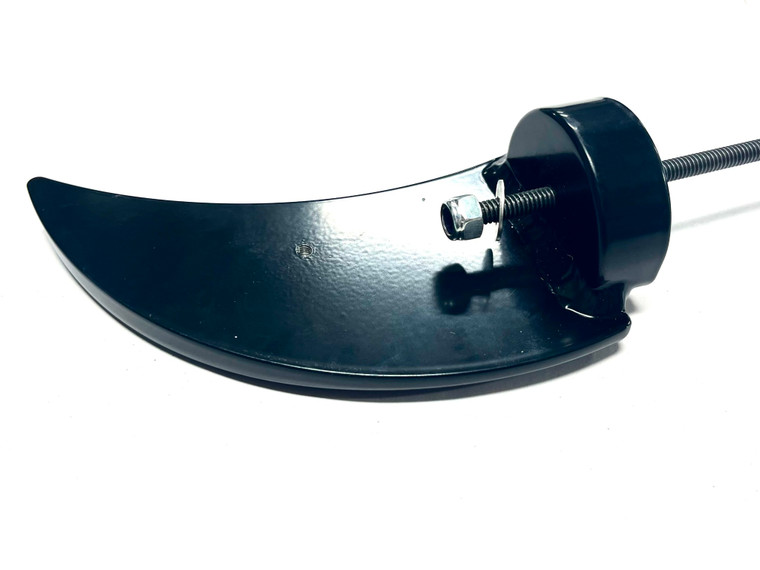 ZX-14 BLACK CONTRAST CUT ZX ENGRAVED FRONT AXLE WINGS 06-11