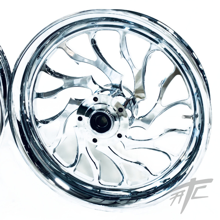 CUSTOM LISTING - 240 FAT TIRE KIT CHROME HELLIAN WHEELS 2000