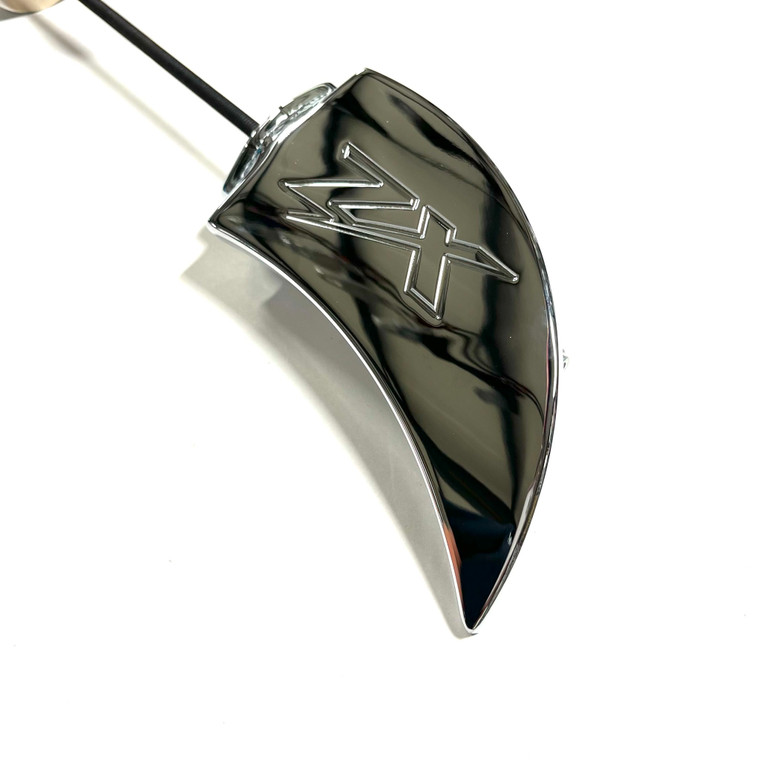 ZX-14 CHROME ZX ENGRAVED FRONT AXLE WINGS 2012-2024 KAWASAKI NINJA
