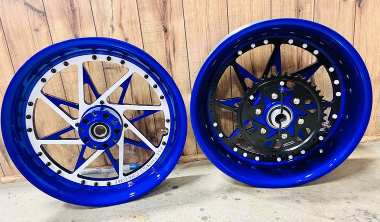 GSXR 300 BLUE-WHITE-BLACK SWITCHBACK WHEELS 09-20 SUZUKI GSXR 1000