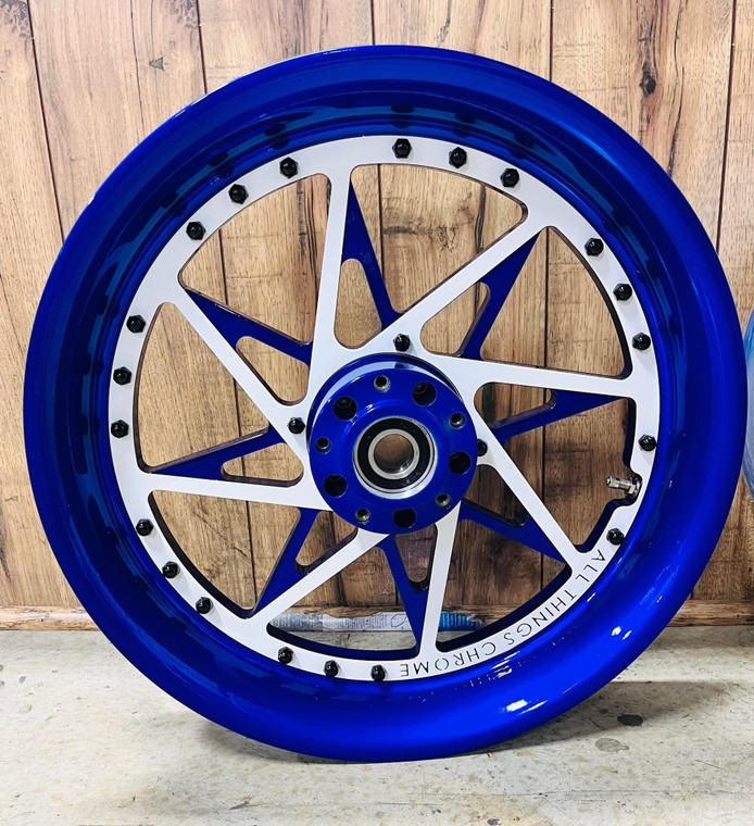 240 FAT TIRE KIT BLUE-WHITE-BLACK SWITCHBACKS BLACK ARM 06