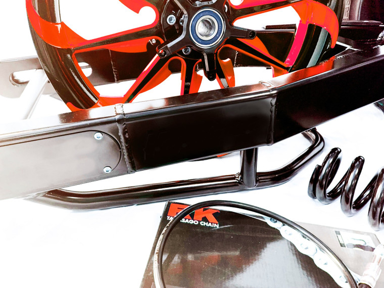 $ ZX 360 FAT TIRE KIT BLACK AND RED TORNADO WHEELS 2010-2015