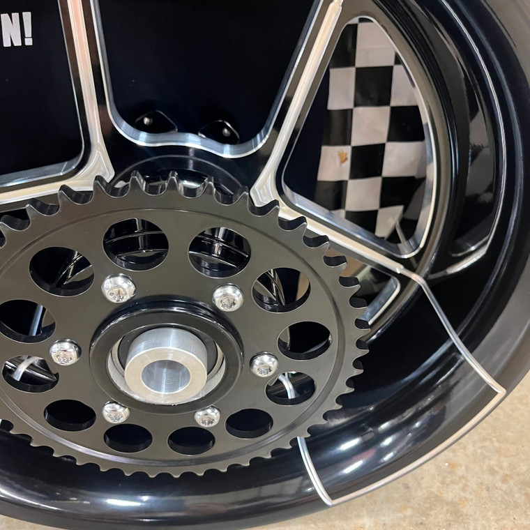 yok ZX-14 STOCK SIZE BLACK CONTRAST CUT OZEMPIK WHEELS 06-11 KAWASAKI