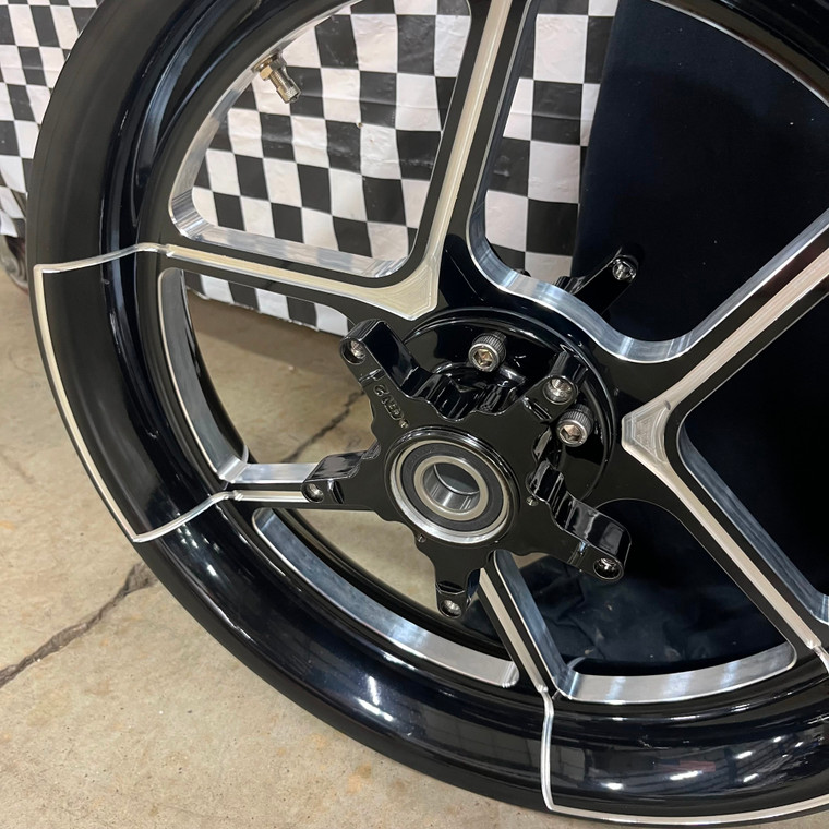① ZX-14 STOCK SIZE BLACK CONTRAST CUT OZEMPIK WHEELS 06-11 KAWASAKI