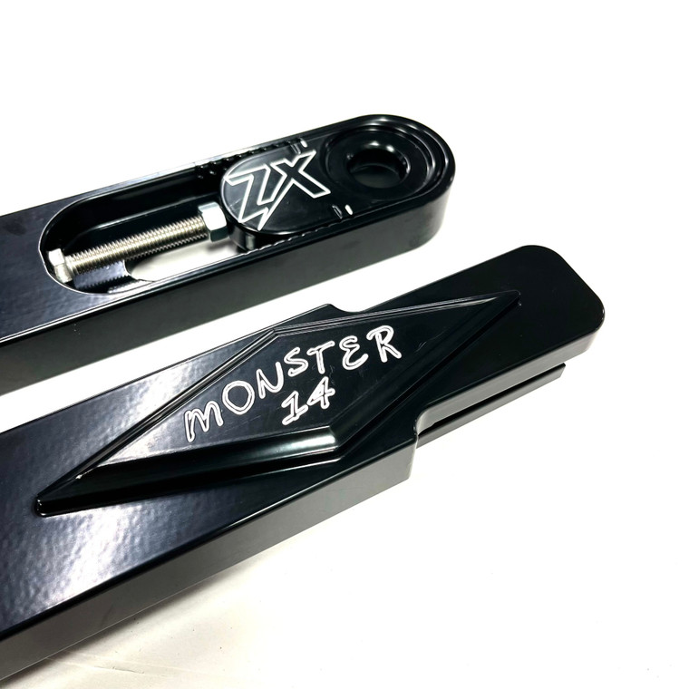 MONSTER BLACK ZX SWINGARM EXTENSIONS 9-14