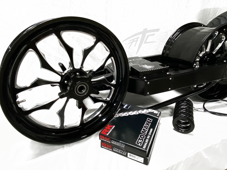 NINJA 360 FAT TIRE KIT BLACK CONTRAST RECLUSE WHEELS 04-15