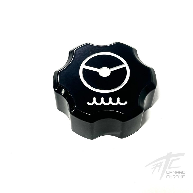 CAMARO BLACK CONTRAST CUT POWER STEERING CAP COVER 2010-2015 CHEVROLET CAMARO