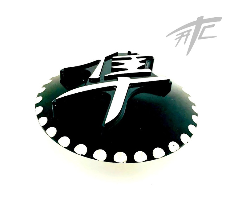 HAYABUSA BLACK CONTRAST DIAMOND CUT 3D GAS CAP 1999-2007 SUZUKI HAYABUSA