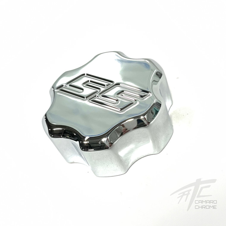 CAMARO CHROME POWER STEERING CAP COVER "SS" ENGRAVED 2010-2015 CHEVROLET CAMARO