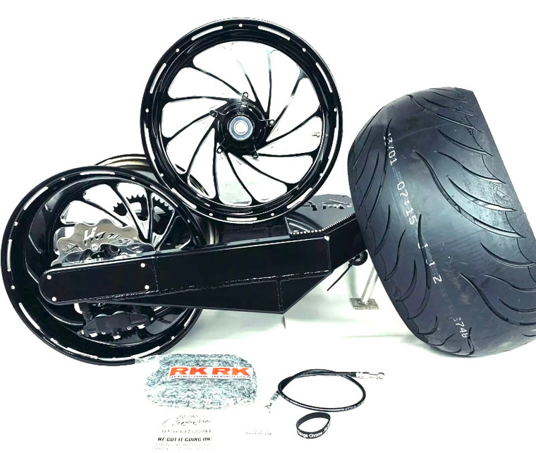 オーダー専用 330 OSD FAT TIRE KIT W BLACK CONTRAST CUT TURBO WHEELS 12-25