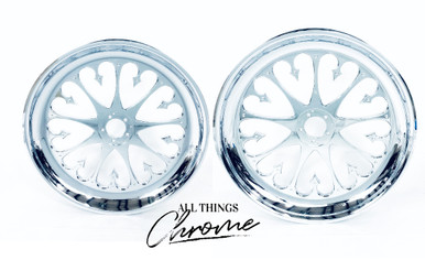 、 ZX12 300 FAT TIRE CHROME STILETTO WHEELS 2000-2005 KAWASAKI
