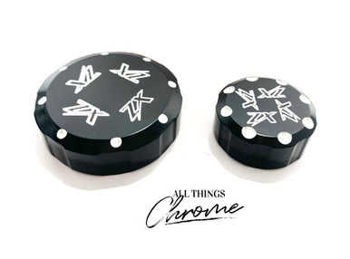 ZX14 BLACK CONTRAST ENGRAVED CLUTCH/BRAKE RESERVOIR CAP 06