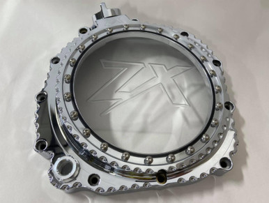 '''…''' ZX-14 CHROME DIAMOND CUT SEE THROUGH CLUTCH COVER 2006-2011