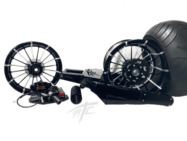 360 OSD FAT TIRE KIT BLACK CONTRAST INFIDEL WHEEL 06-11 KAWASAKI