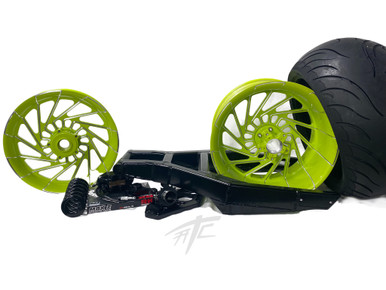 その他 6 NINJA 360 OSD FAT TIRE KIT NEON CONTRAST MAYHEM WHEELS 06-11