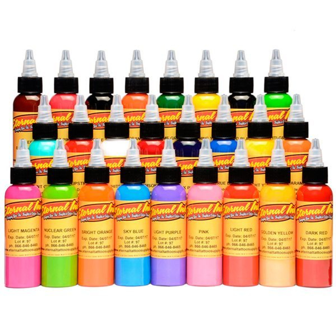 Eternal Tattoo Ink Professional 6 Color 1 Ounce PASTEL SET HOT Free  Shipping | eBay