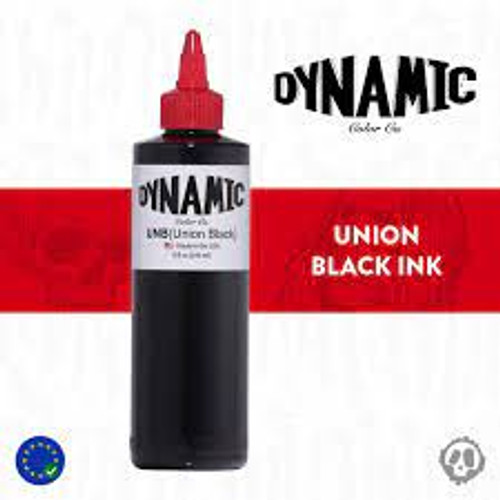 Dynamic Union Black Tattoo Ink — 8oz Bottle