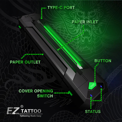 EZ Wireless Tattoo Transfer Stencil Printer