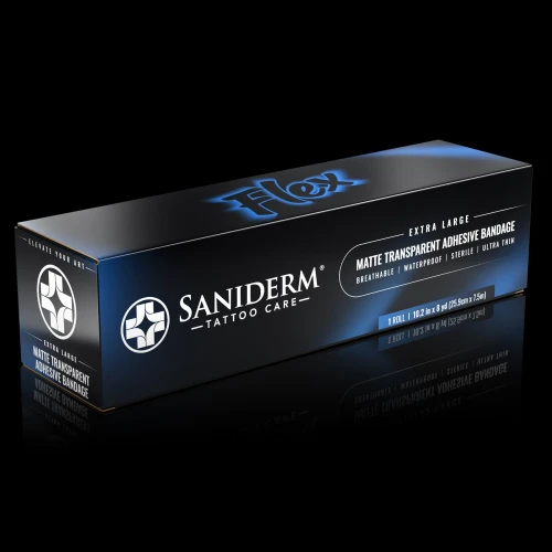 Saniderm Flex Tattoo Bandage Roll -Extra Large (10.2in x 8yd)