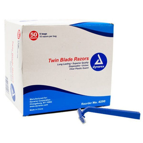 Dynarex Disposable TwinBlade Razor - Tattoo Express Supply