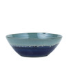 Swirl Bowl Blue Green Reaction Glazed - 2 Sizes